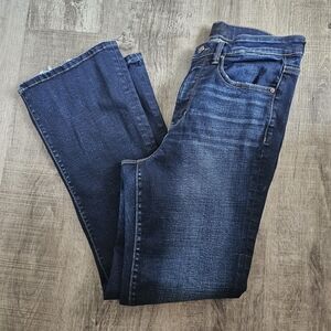 Buckle Dark Blue Straight Leg Jeans